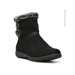 Natural Soul by Naturalizer Black Rotunda Vegan Leather Ankle Boot size 7.5